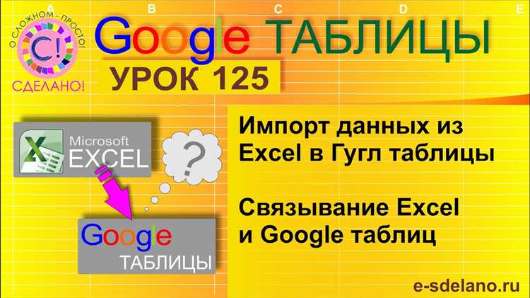 Экспорт данных из Microsoft Excel в форматы Google Sheets и PDF