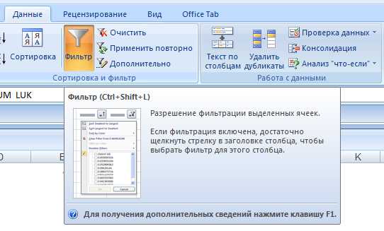 Использование фильтров и сортировки для категоризации данных в Excel