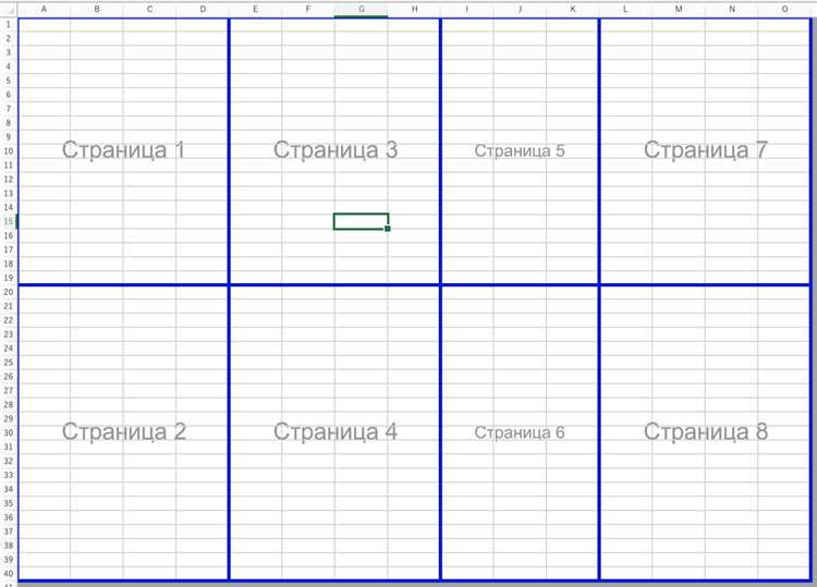 Как разбить таблицу на страницы в Excel