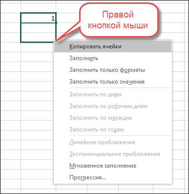Как использовать автозаполнение для заполнения ячеек таблицы Excel