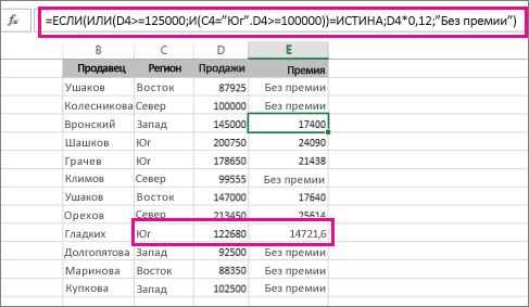 Функция AVERAGE для расчета среднего