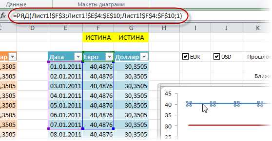 Импорт данных в Excel