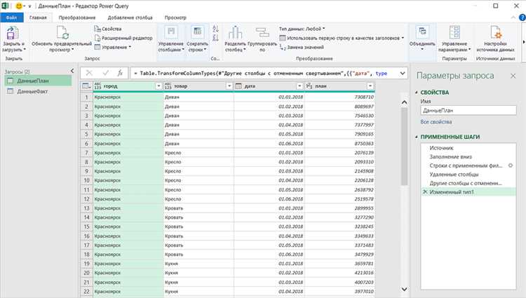 Преимущества использования Power Query