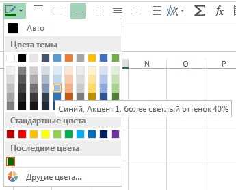 Применение шрифтов и цветов в Excel для улучшения читаемости таблиц