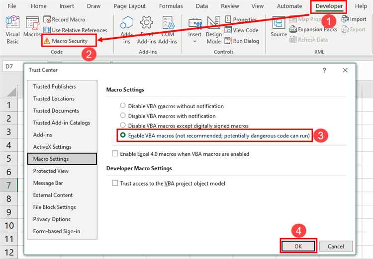 Руководство по настройке горячих клавиш для макросов в Microsoft Excel