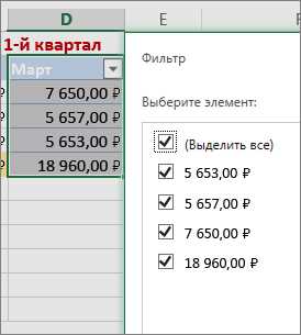 Техники фильтрации данных в Excel: советы и рекомендации