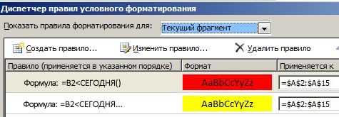 Как применить условное форматирование для числовых значений?