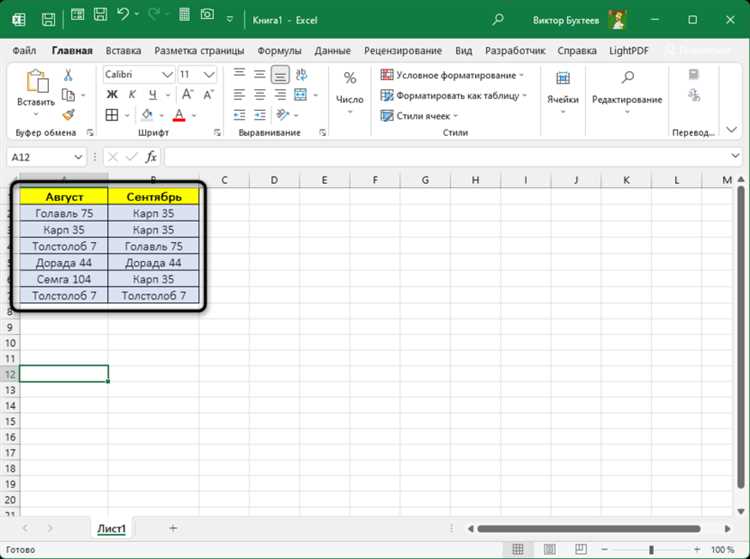 Условное форматирование в Excel: сравнение значений из разных ячеек